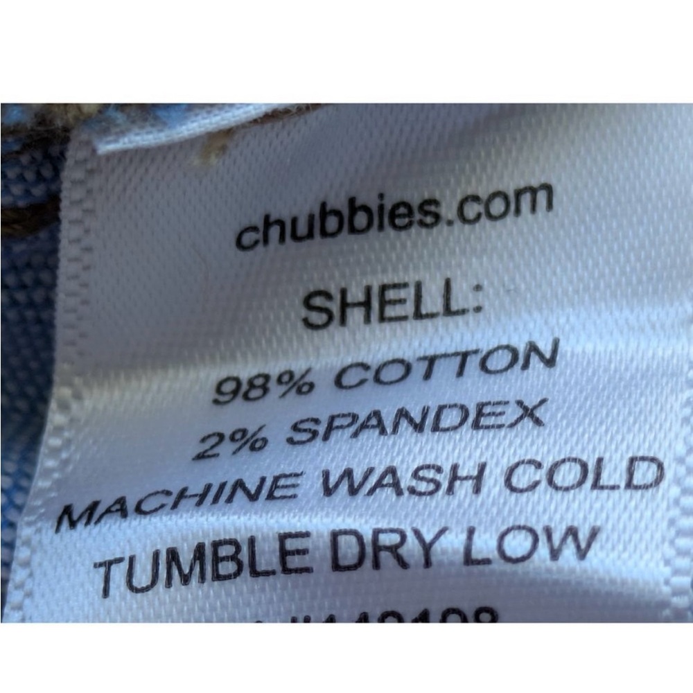 Chubbies The Staples 7" Originals Stretch Twill Shorts Brown Size XL‎ NWT - Picture 6 of 7